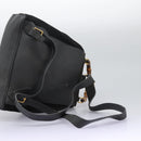 GUCCI Bamboo Backpack Suede Black Gold 003 2058 0016 Auth th5828-8