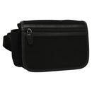 BALLY Waist bag Canvas Black Silver Auth th5841-1