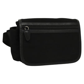 BALLY Waist bag Canvas Black Silver Auth th5841