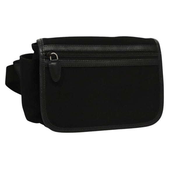 BALLY Waist bag Canvas Black Silver Auth th5841