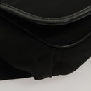 BALLY Waist bag Canvas Black Silver Auth th5841-9