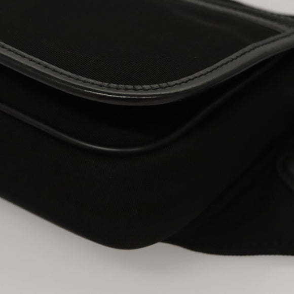 BALLY Waist bag Canvas Black Silver Auth th5841