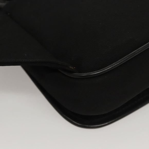 BALLY Waist bag Canvas Black Silver Auth th5841