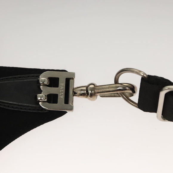 BALLY Waist bag Canvas Black Silver Auth th5841