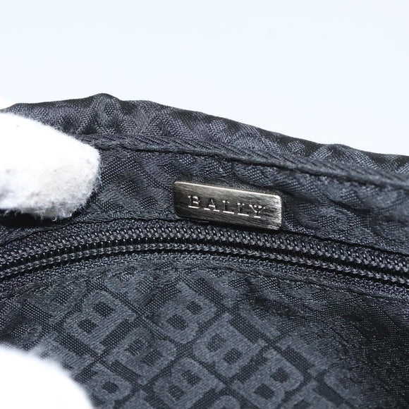 BALLY Waist bag Canvas Black Silver Auth th5841