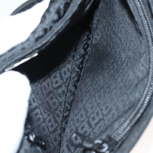 BALLY Waist bag Canvas Black Silver Auth th5841