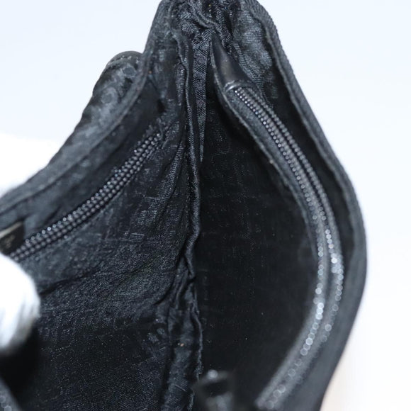 BALLY Waist bag Canvas Black Silver Auth th5841