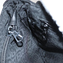 BALLY Waist bag Canvas Black Silver Auth th5841-18