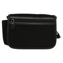 BALLY Waist bag Canvas Black Silver Auth th5841-2