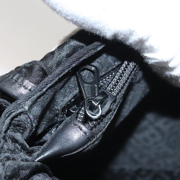 BALLY Waist bag Canvas Black Silver Auth th5841