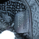 BALLY Waist bag Canvas Black Silver Auth th5841-12