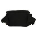 BALLY Waist bag Canvas Black Silver Auth th5841-3