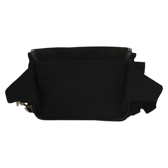 BALLY Waist bag Canvas Black Silver Auth th5841