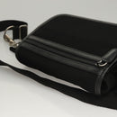 BALLY Waist bag Canvas Black Silver Auth th5841-6