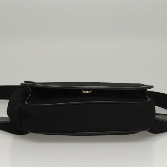 BALLY Waist bag Canvas Black Silver Auth th5841