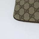 GUCCI GG Supreme Web Sherry Line Bag PVC Beige Gold 904 02 047 Auth th5842-12