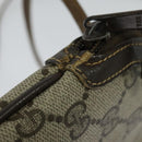 GUCCI GG Supreme Web Sherry Line Bag PVC Beige Gold 904 02 047 Auth th5842-15