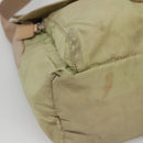 PRADA Shoulder Bag Nylon Beige Silver Auth th5847-15