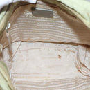 PRADA Shoulder Bag Nylon Beige Silver Auth th5847-10