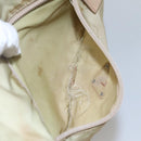PRADA Shoulder Bag Nylon Beige Silver Auth th5847-23