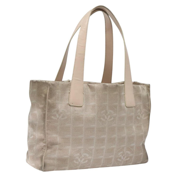 CHANEL New Travel line Tote Bag Nylon Pink CC Auth th5849