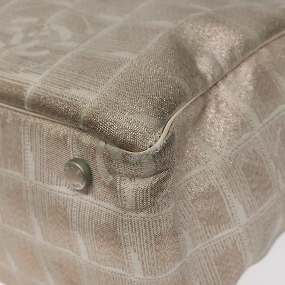 CHANEL New Travel line Tote Bag Nylon Pink CC Auth th5849