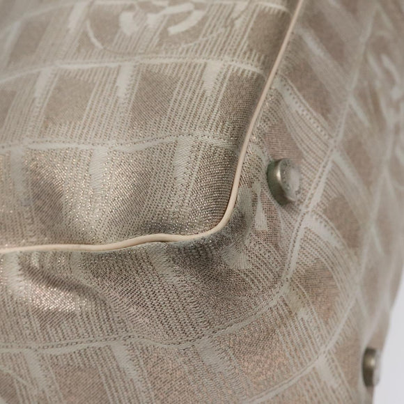 CHANEL New Travel line Tote Bag Nylon Pink CC Auth th5849