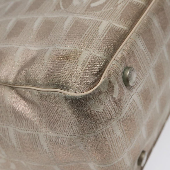 CHANEL New Travel line Tote Bag Nylon Pink CC Auth th5849