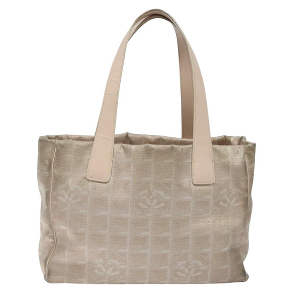 CHANEL New Travel line Tote Bag Nylon Pink CC Auth th5849