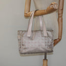 CHANEL New Travel line Tote Bag Nylon Pink CC Auth th5849-21