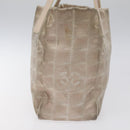 CHANEL New Travel line Tote Bag Nylon Pink CC Auth th5849-4