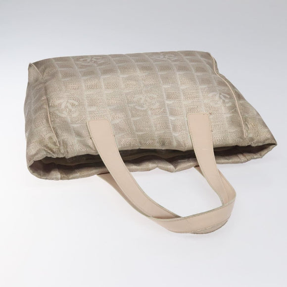 CHANEL New Travel line Tote Bag Nylon Pink CC Auth th5849