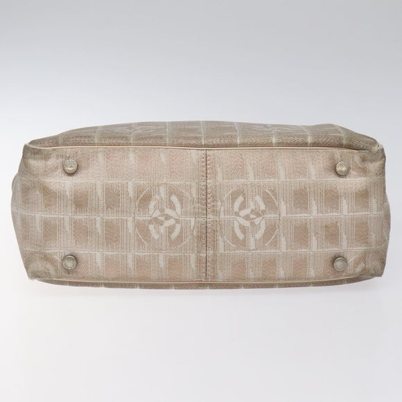 CHANEL New Travel line Tote Bag Nylon Pink CC Auth th5849