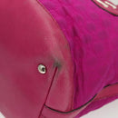 GUCCI GG Canvas Tote Bag Nylon Purple Silver 241101 Auth th5851-14