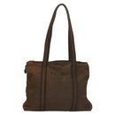 PRADA Tote Bag Nylon Brown Auth th5852-13
