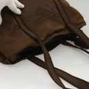 PRADA Tote Bag Nylon Brown Auth th5852-6