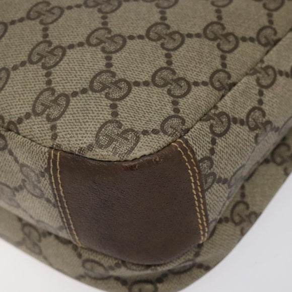 GUCCI GG Supreme Shoulder Bag Beige Gold Auth th5861