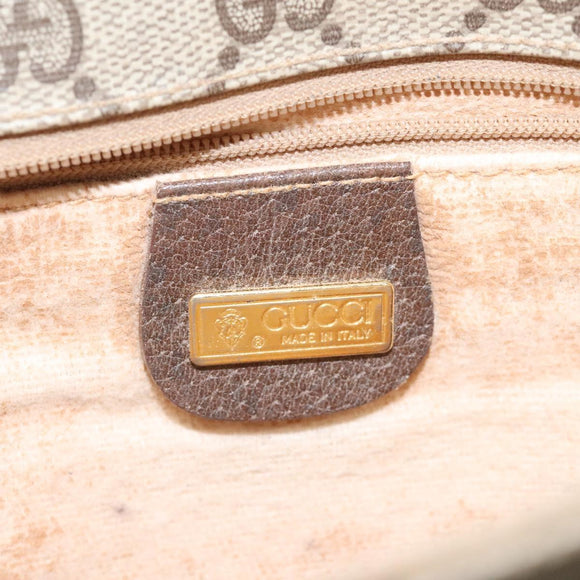 GUCCI GG Supreme Shoulder Bag Beige Gold Auth th5861