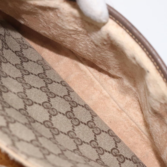 GUCCI GG Supreme Shoulder Bag Beige Gold Auth th5861