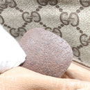 GUCCI GG Supreme Shoulder Bag Beige Gold Auth th5861-12