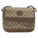 GUCCI GG Supreme Shoulder Bag Beige Gold Auth th5861-13