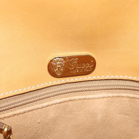 GUCCI Micro GG Supreme Shoulder Bag PVC Beige Gold 001 406 1780 Auth th5863