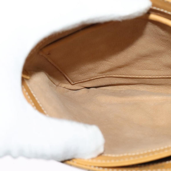 GUCCI Micro GG Supreme Shoulder Bag PVC Beige Gold 001 406 1780 Auth th5863