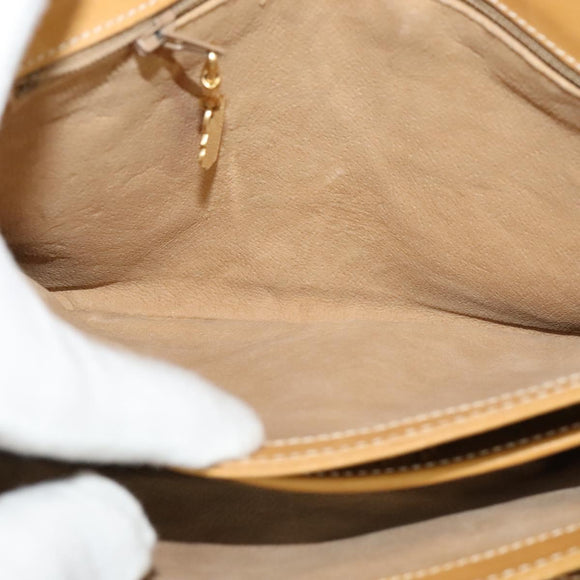 GUCCI Micro GG Supreme Shoulder Bag PVC Beige Gold 001 406 1780 Auth th5863