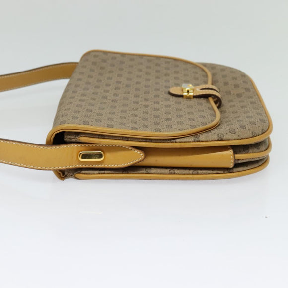 GUCCI Micro GG Supreme Shoulder Bag PVC Beige Gold 001 406 1780 Auth th5863