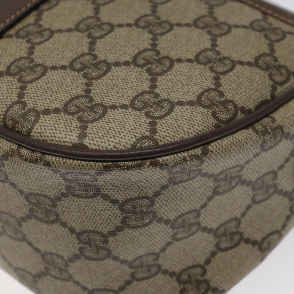 GUCCI GG Supreme Web Sherry Line Bag PVC Beige Gold 89 02 032 Auth th5867