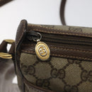 GUCCI GG Supreme Web Sherry Line Bag PVC Beige Gold 89 02 032 Auth th5867-10