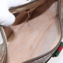 GUCCI GG Supreme Web Sherry Line Bag PVC Beige Gold 89 02 032 Auth th5867-11