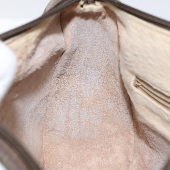 GUCCI GG Supreme Web Sherry Line Bag PVC Beige Gold 89 02 032 Auth th5867