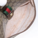 GUCCI GG Supreme Web Sherry Line Bag PVC Beige Gold 89 02 032 Auth th5867-24